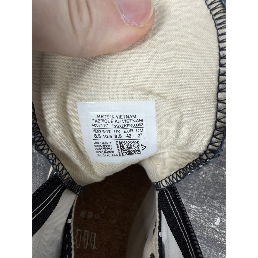 Converse x Josh Vides Chuck 70 Hi Men's Shoes White  A00711C Unisex M 8.5/W 10.5 - Picture 2 of 13